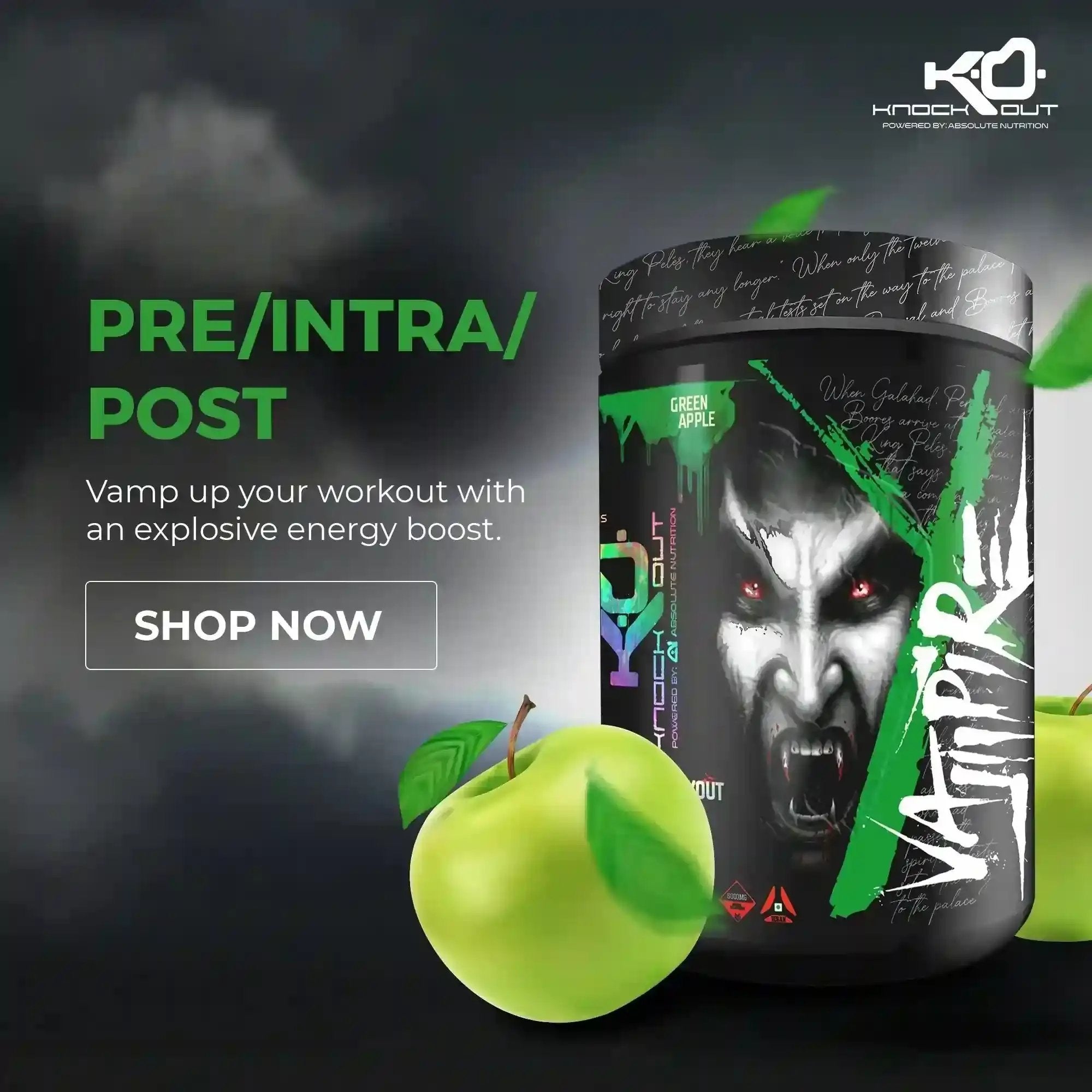 Best pre workout and Post workout supplements online by India's #1 Supplement Store - Knockout by Absolute Nutrition