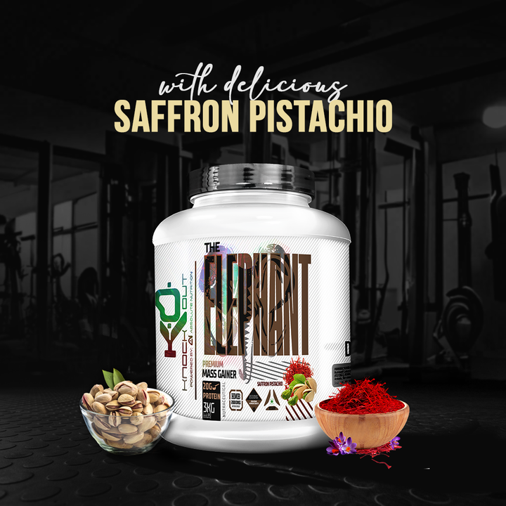 ELEPHANT MASS GAINER - Power Up Your Gains(Saffron Pistachio)