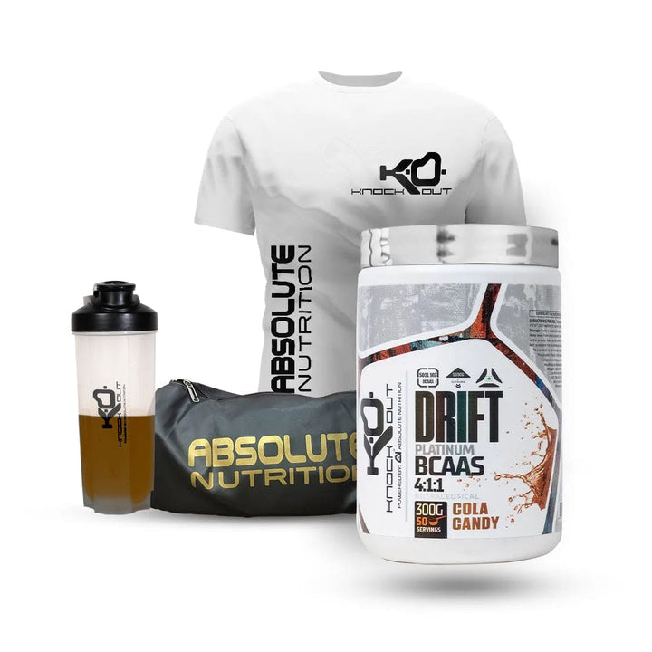 Drift BCAA by Knockout + Tshirt + Gymbag + Shaker Combo