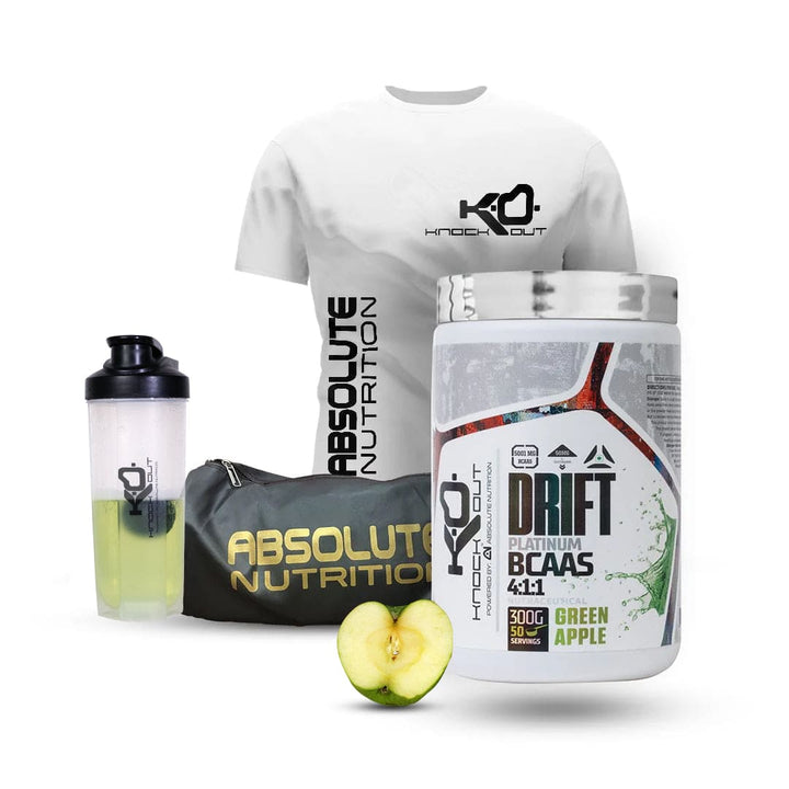 Drift BCAA by Knockout + Tshirt + Gymbag + Shaker Combo