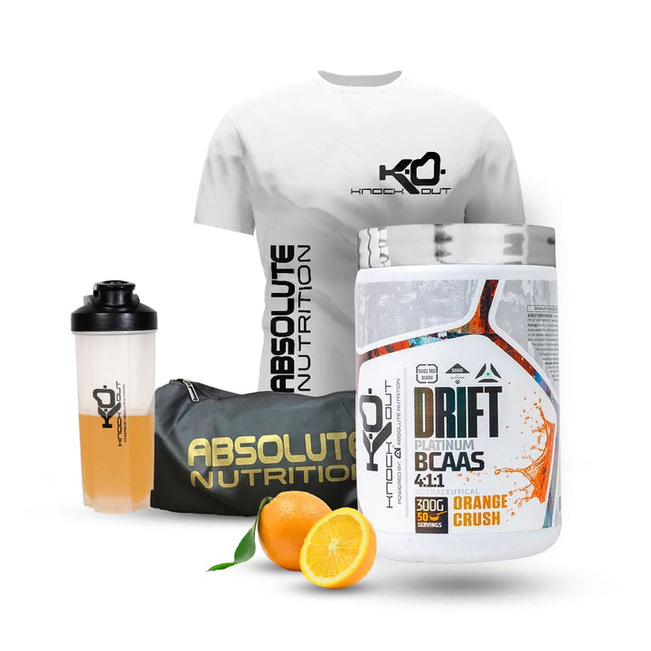 Drift BCAA by Knockout + Tshirt + Gymbag + Shaker Combo