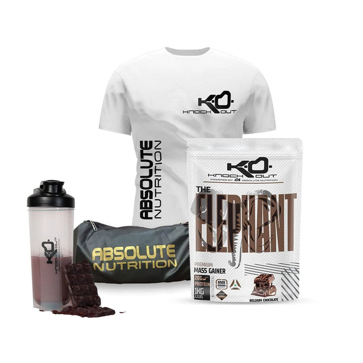 Elephant Mass Gainer + GymBag + T-Shirt+ Shaker Combo