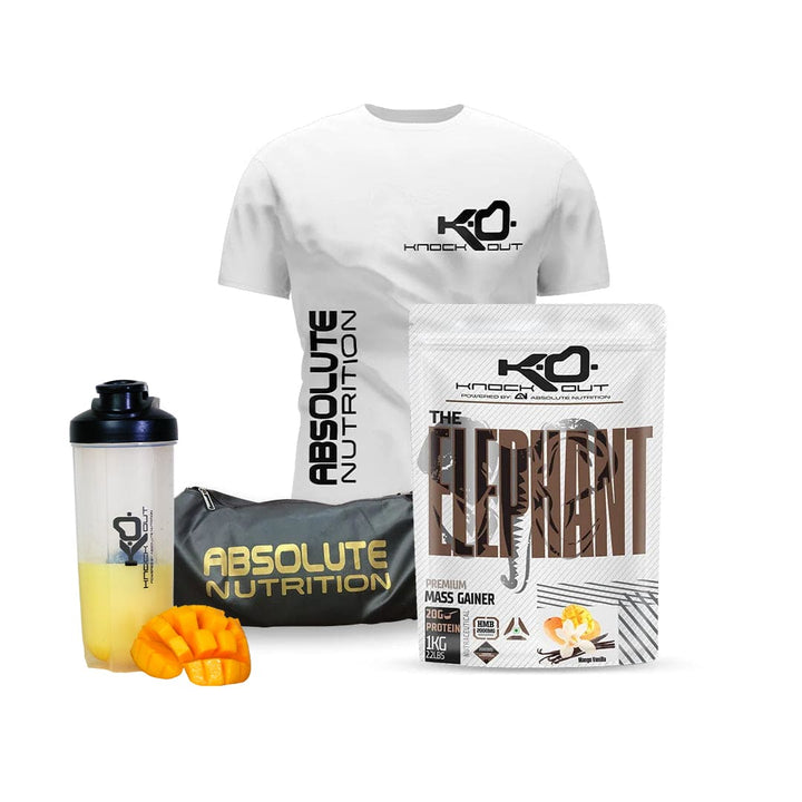 Elephant Mass Gainer + GymBag + T-Shirt+ Shaker Combo