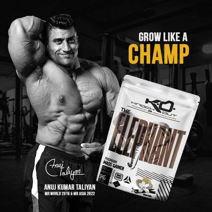 ELEPHANT MASS GAINER - Power Up Your Gains(Mango Vanilla)