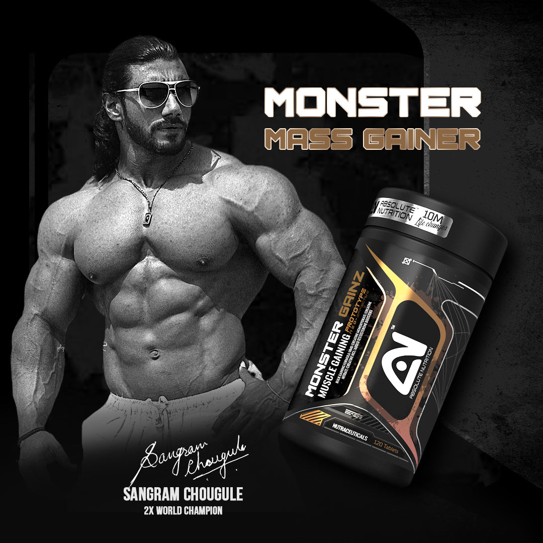 Monster Gainz - 120 Tablets for Stronger and Faster Muscle Gaining for both Men & Women