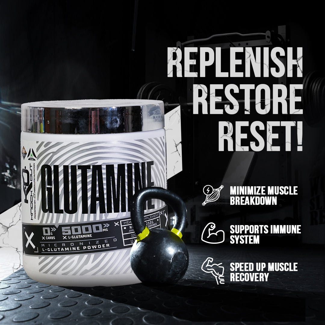 L-GLUTAMINE 100% MICRONIZED POWDER - Replenish Restore Reset