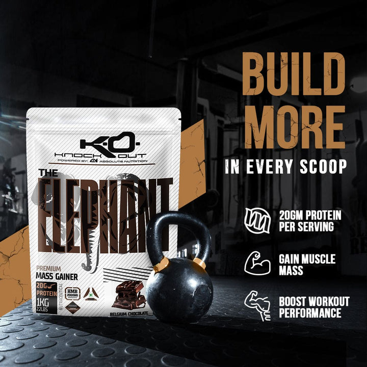 ELEPHANT MASS GAINER - Power Up Your Gains (Belgium Chocolate)