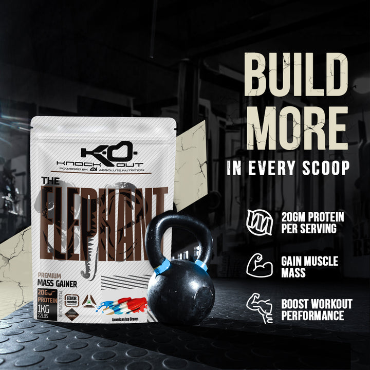 ELEPHANT MASS GAINER - Power Up Your Gains (American Ice Cream)