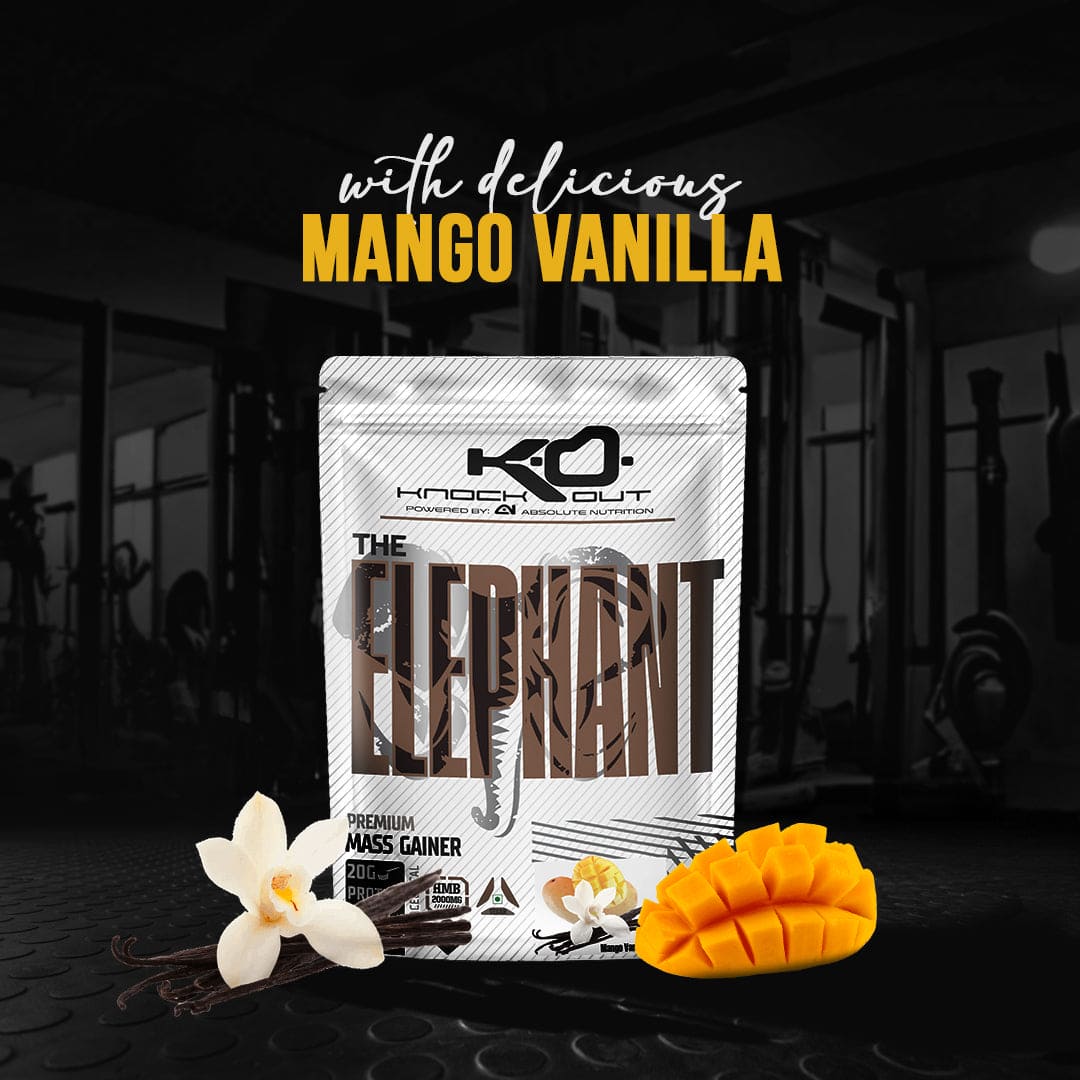 ELEPHANT MASS GAINER - Power Up Your Gains(Mango Vanilla)