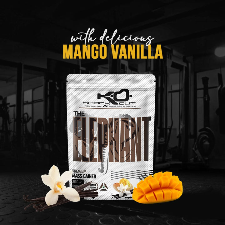 ELEPHANT MASS GAINER - Power Up Your Gains(Mango Vanilla)