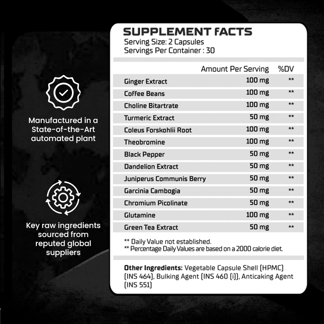 Absolute Nutrition Shredder Fat Burner - 60 Veg Capsules