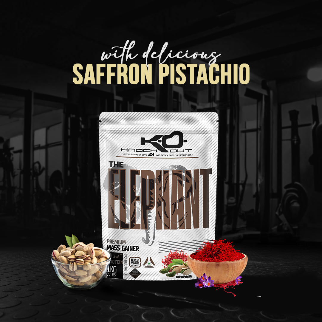 ELEPHANT MASS GAINER - Power Up Your Gains(Saffron Pistachio)