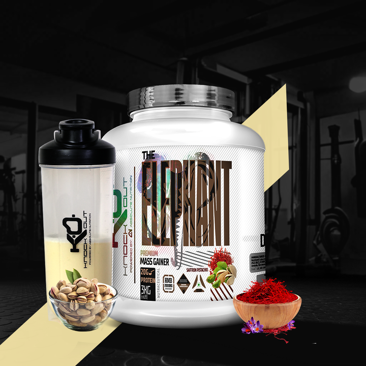 ELEPHANT MASS GAINER - Power Up Your Gains(Saffron Pistachio)