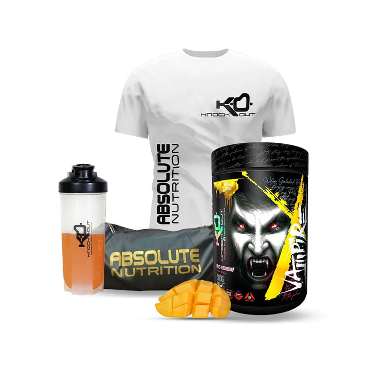 Vampire Pre-Workout + Gym Bag + T-Shirt+ Shaker Combo